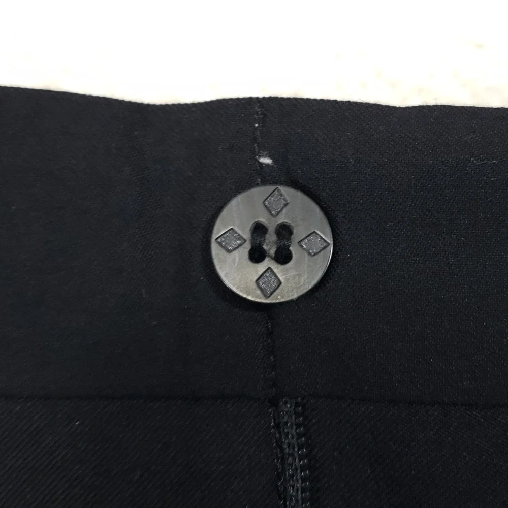 Ballin Elan Dress Pants Mens 34 Black Pure Wool Pleated Cuffed Made in Canada